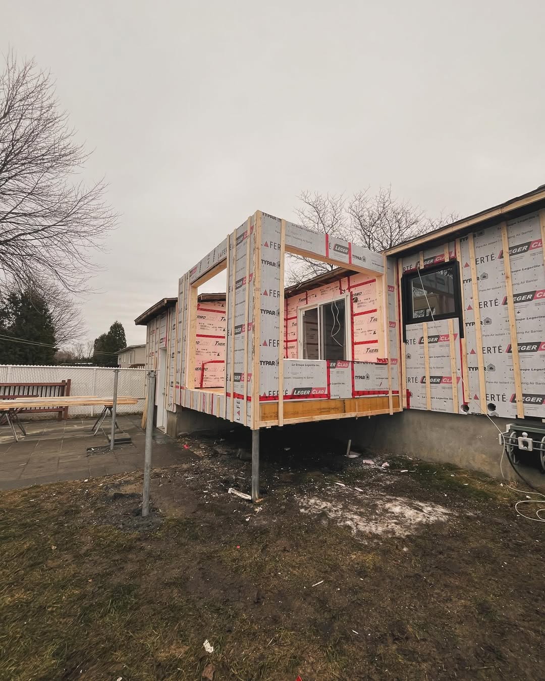 Chantier de rénovation — avant